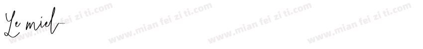 Le miel字体转换